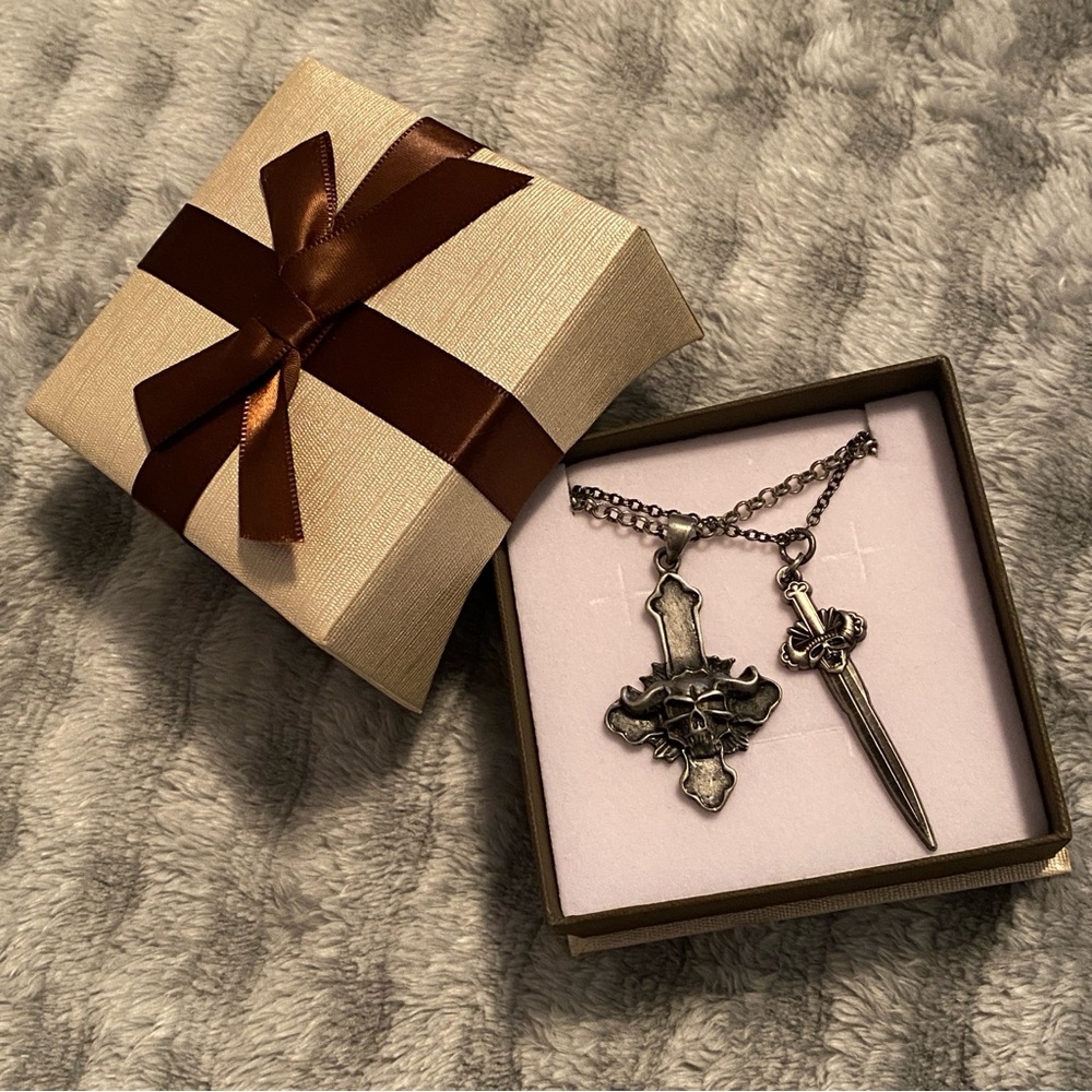 ☠️ Danzig Lucifuge Cross Skull Sword Band Merch Goth Pendant Necklaces